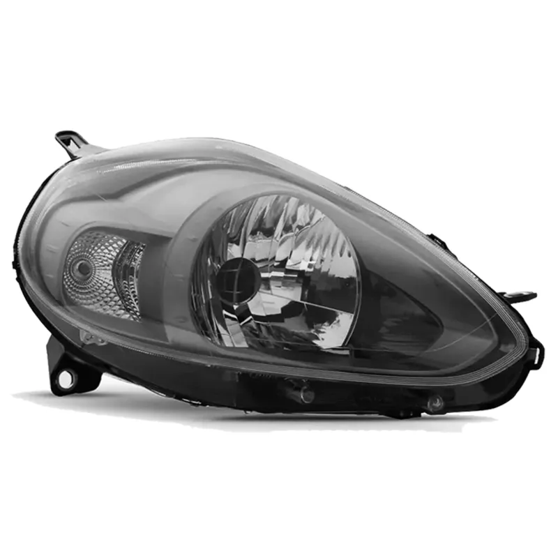 Farol Punto 2013 A 2016 Lado Direito Masc Cinza Friso Preto Essence (r25326)