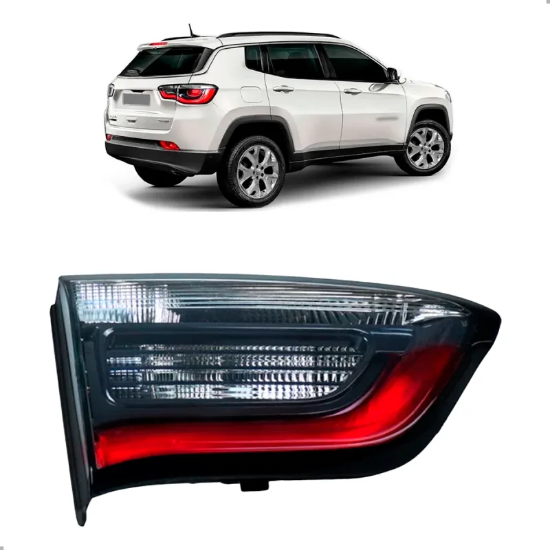 Lanterna Compass 2017 A 2021 Lado Esquerdo Com Led Tampa