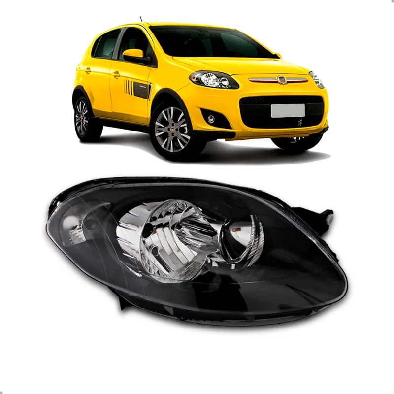 Farol Original Palio Sporting 2012 A 2016 Duplo Negro Lado Direito