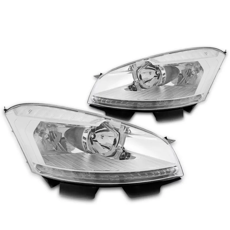 Farol C4 Grand Picasso 2008 A 2012 Lado Esquerdo Regulador Eletrico Pisca Cristal (r17669)