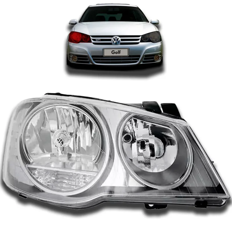 Farol Golf 2008 A 2013 Lado Direito Cromado (22552)