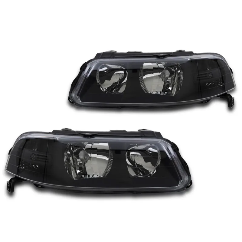 0160265 Farol Original Gol Parati Saveiro G3 2000 A 2005 Lado Esquerdo Foco Duplo Mascara Negra