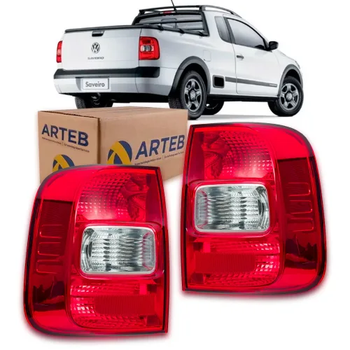 0460403 Lanterna Traseira Original Saveiro G5 G6 2009 A 2016 Lado Esquerdo Cristal