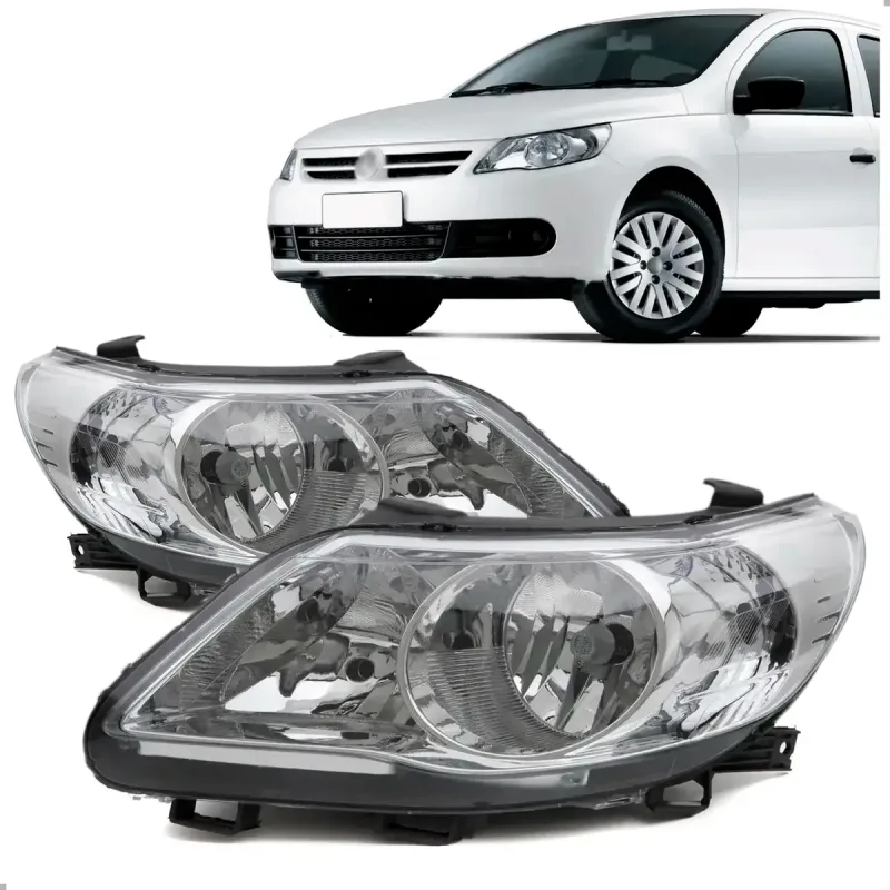 PAR FAROL GOL G5 2009 2010 2011 2012 2013 CROMADO ORIGINAL