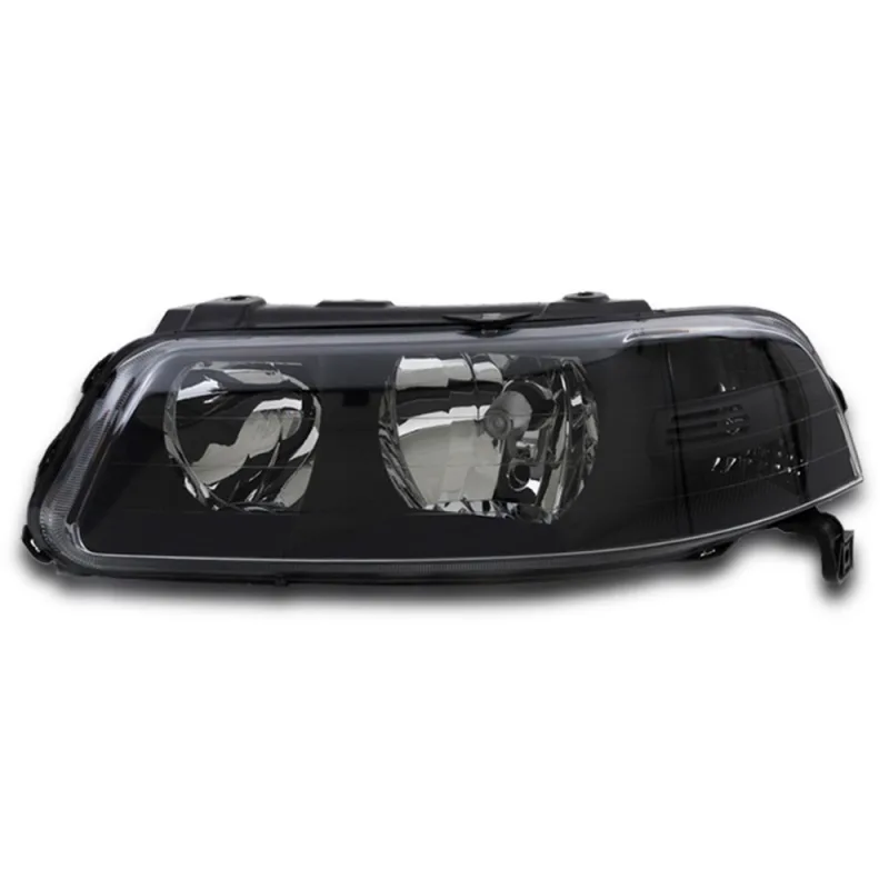 0160265 Farol Original Gol Parati Saveiro G3 2000 A 2005 Lado Esquerdo Foco Duplo Mascara Negra