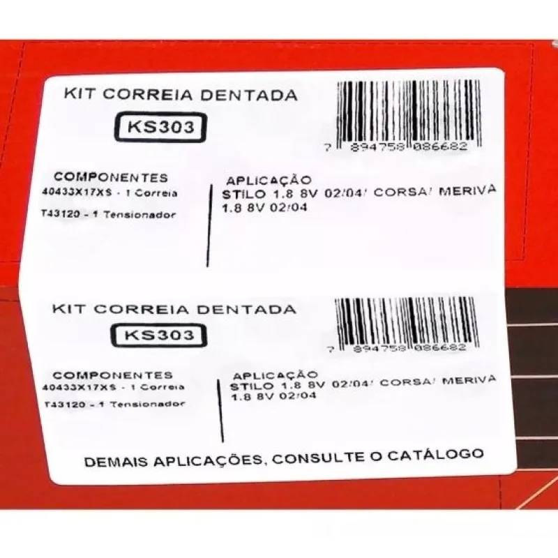 Kit Correia Dentada Onix Prisma 1.0 1.4 8v 2012 A 2019 Montana 1.4 1.8 8v 2005 A 2022 Spin 1.8 8v 2012 A