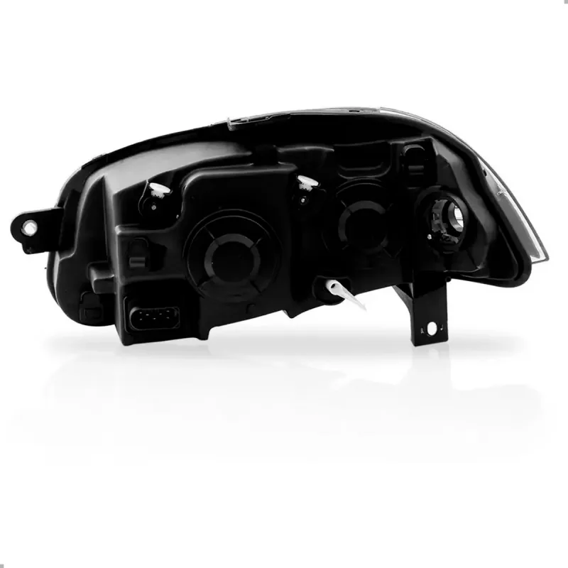 0161002 Farol Original Palio Siena 2008 A 2011 Strada 2010 A 2019 Lado Direito Mascara Negra Aro Preto Ld