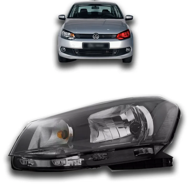 Farol Gol Saveiro Voyage G6 2013 A 2016 Lado Esquerdo Foco Simples (039156)