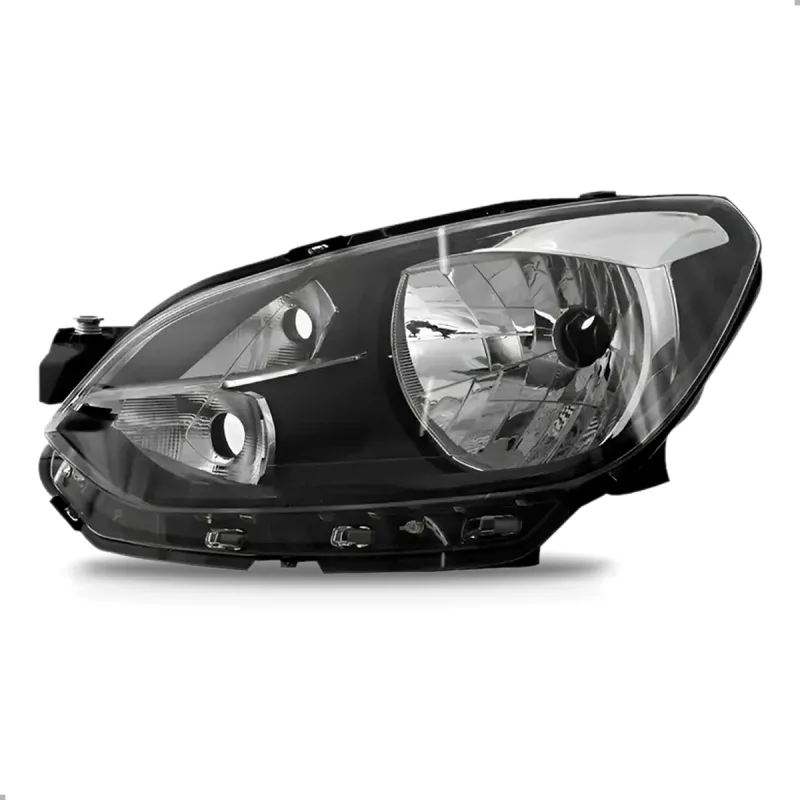 Farol Up 2014 A 2016 Lado Esquerdo Masc Negra Com Friso Preto (sem Drl)