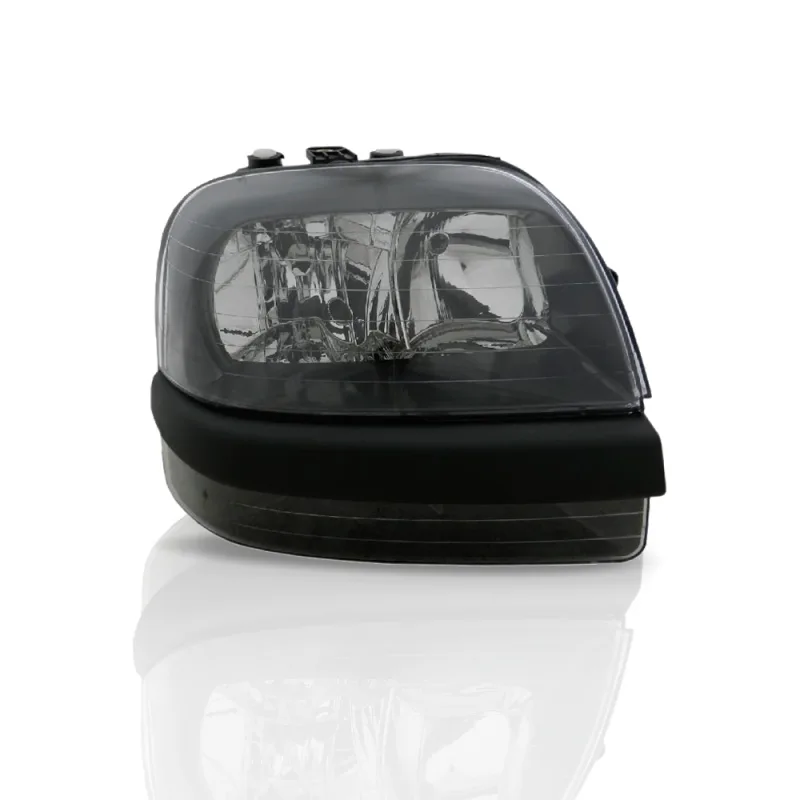 Farol Doblo 2003 A 2008 Lado Direito Masc Negra Com Auxiliar (r15050)