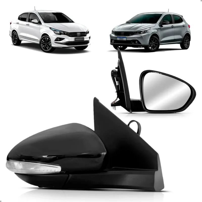 Retrovisor Original Argo Cronos 2017 A 2022 Lado Direito Regulador Eletrico Com Pisca Sem Luz Com Sensor