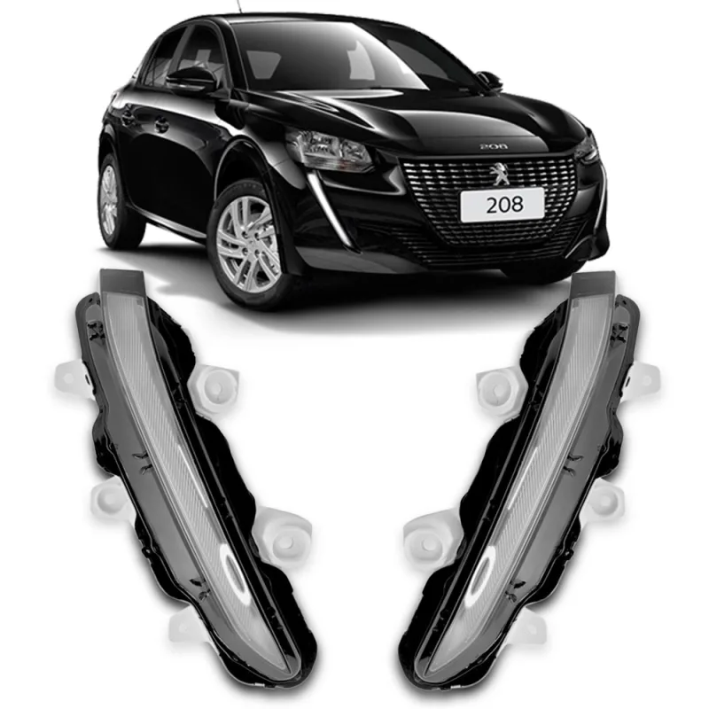 Farol Auxiliar Daylight Peugeot 208 2020 A 2024 Lado Esquerdo Com Led Carc Br (r34077)
