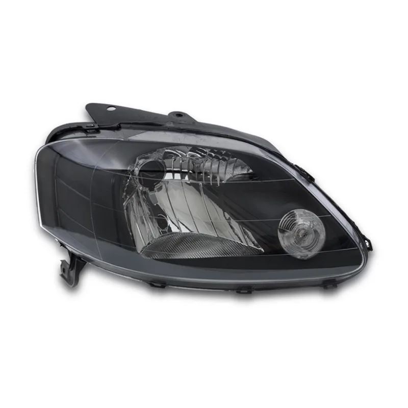 0160634 Farol Original Crossfox Fox Spacefox 2003 A 2009 Lado Direito Mascara Negra