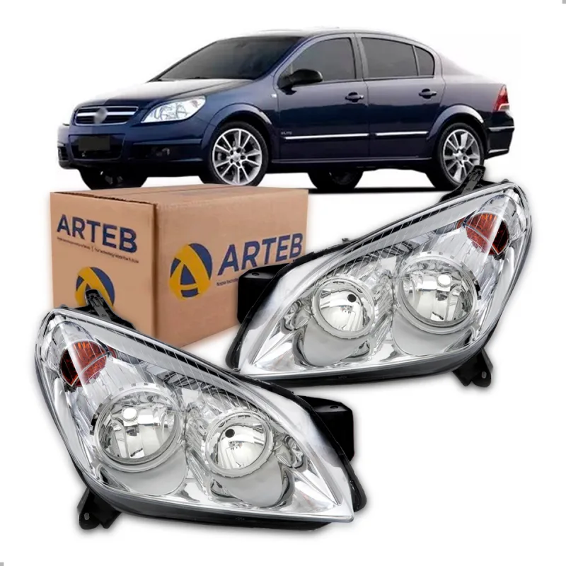 PAR FAROL VECTRA GT GTX ORIGINAL 2006 A 2008 CROMADO