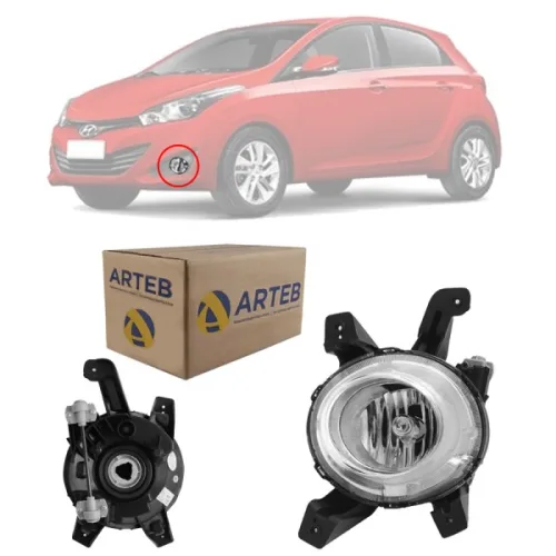 0160803 Farol Auxiliar De Milha Original Hb20 Hb20s 2012 A 2015 Lado Esqu