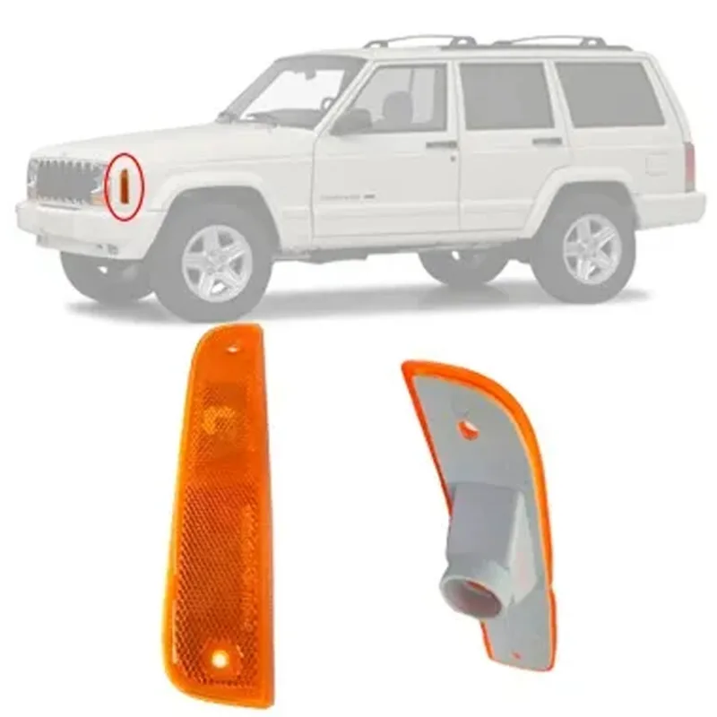 Lanterna Lateral Pisca Do Paralama Cherokee Sport 1997 A 2002 Lado Esquerdo Ambar (r20571)