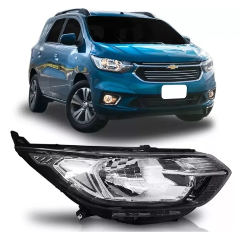 Farol Spin 2019 A 2023 Lado Direito Cromado Regulador Manual Sem Led (r30362)