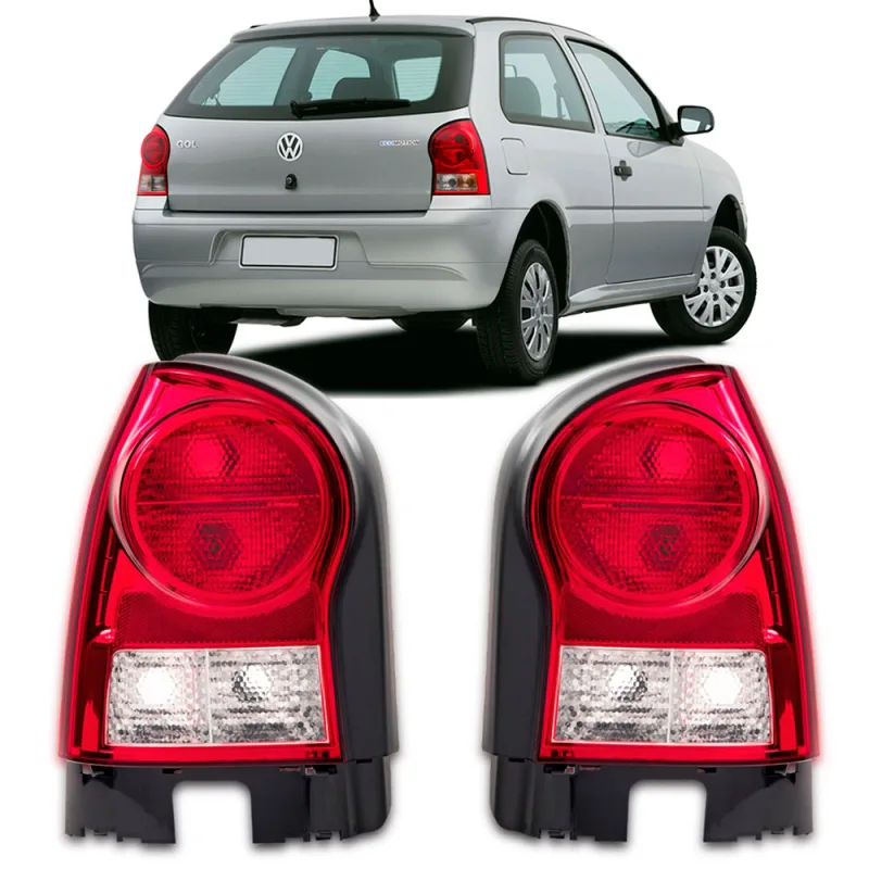 Lanterna Traseira Gol G4 2006 A 2008 Lado Esquerdo Bicolor