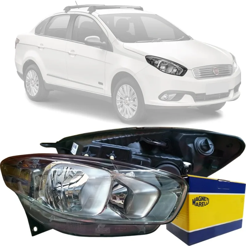 Farol Original Grand Siena 2012 A 2022 Lado Direito Fume