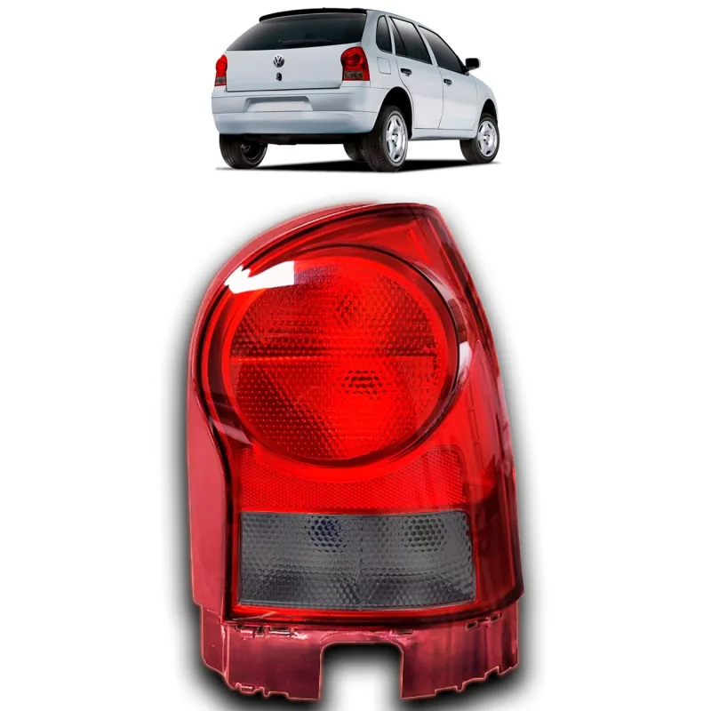 Lanterna Traseira Gol G4 2006 A 2014 Lado Direito Borda Vermelha Re Fume(c44619)