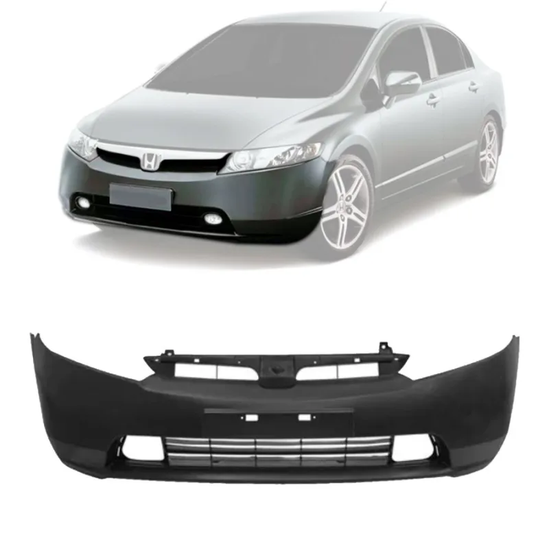 Parachoque Dianteiro New Civic 2006 A 2008 Para Pintura Com Furo (c054466)