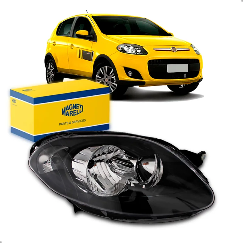 Farol Original Palio Sporting 2012 A 2016 Duplo Negro Lado Direito