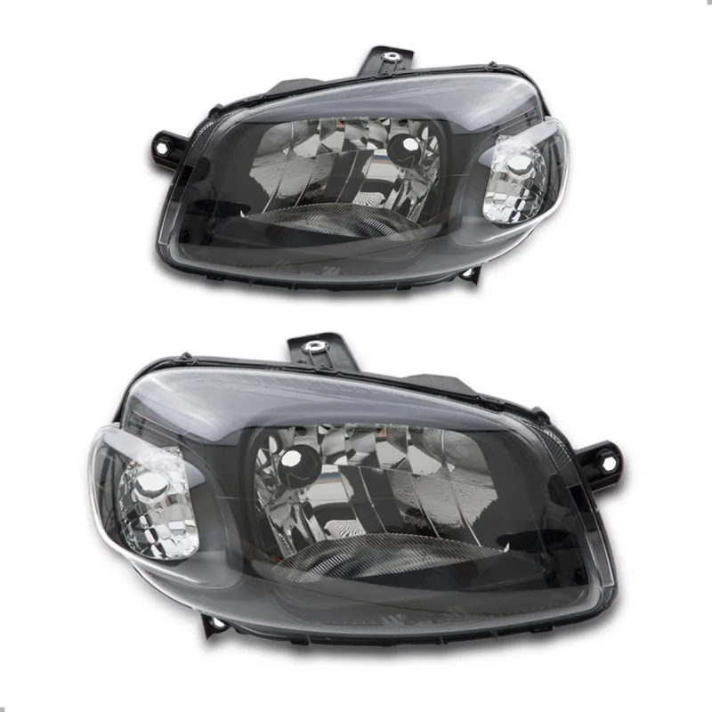 PAR FAROL UNO FIORINO 2010 A 2014 SPORTING VIVACE WAY FOCO SIMPLES MáSCARA NEGRA ORIGINAL ARTEB