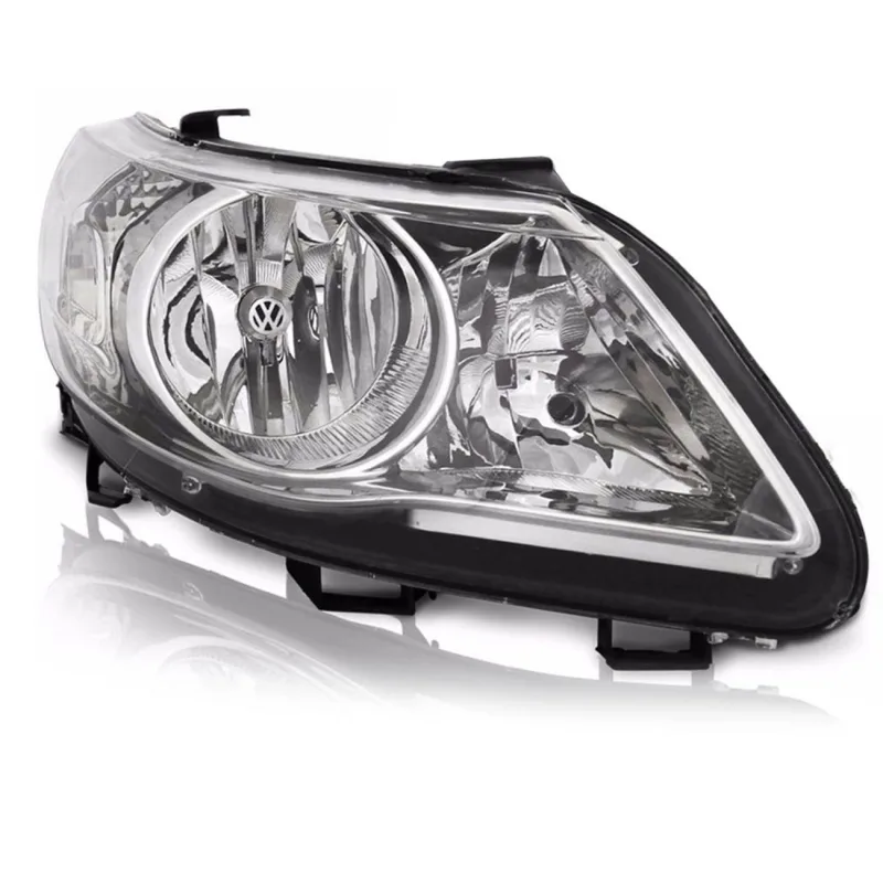 0160714 Farol Original Gol Saveiro Voyage G5 2009 A 2012 Lado Direito Foco Duplo Cromado Cup. Vw