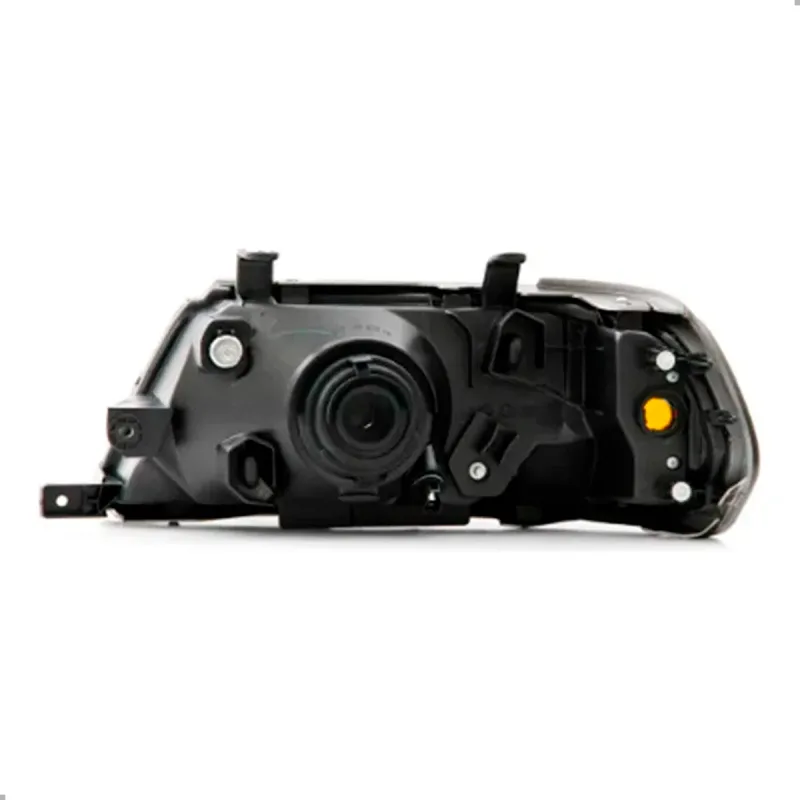 Farol Pajero Sport 2000 A 2004 Lado Direito Mascara Cinza Moldura Preta (r17606)