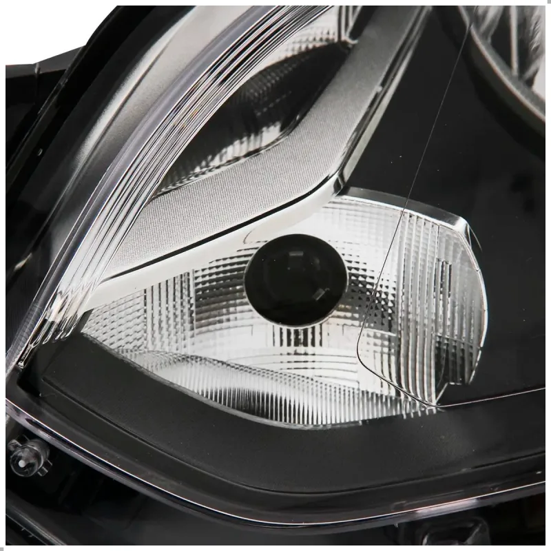Farol Up 2014 A 2016 Lado Esquerdo Masc Negra Com Friso Preto (sem Drl)
