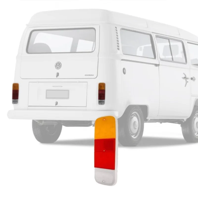Lanterna Traseira Kombi 1974 A 2014 Tricolor  Compativel Com Lado Direito E Esquerdo